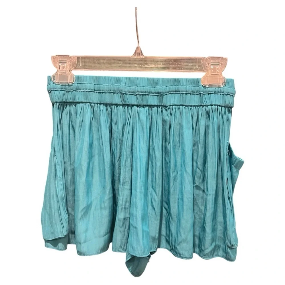 Ramy Brook Austin Shorts Lightweight Butterfly in Lagoon Blue Teal Small